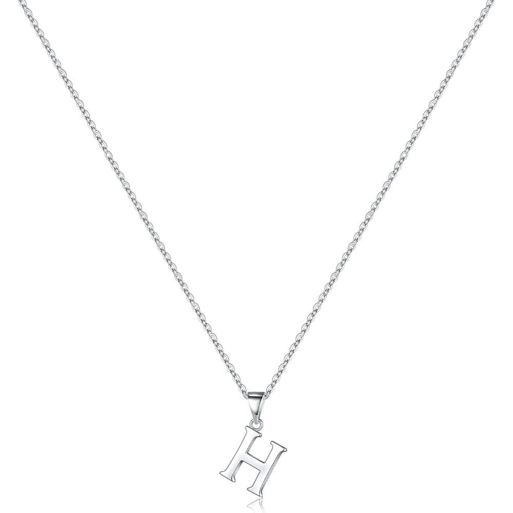 Turandoss Valentines Day Gifts - S925 Sterling Silver Initial Necklaces for Wome